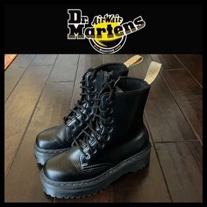 Doc Martins platform boots.
